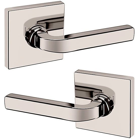 Baldwin Estate 5190 Full Dummy Lever with R017 Rosette in Lifetime Polished Nickel finish