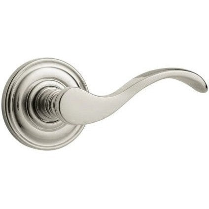 Baldwin Estate 5455V Passage Lever with 5048 Rosette in Lifetime Polished Nickel finish