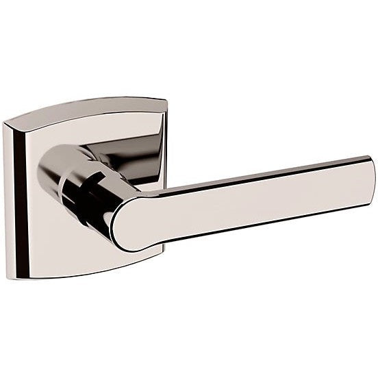 Baldwin Estate 5485V Right Handed Half Dummy Lever with R026 Rosette in Lifetime Polished Nickel finish