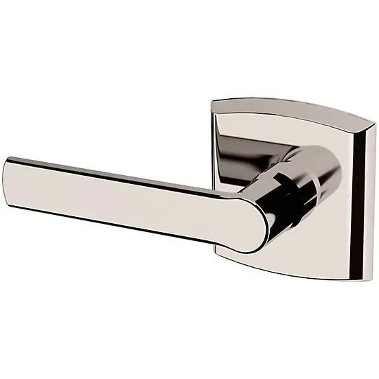 Baldwin Estate 5485V Left Handed Half Dummy Lever with R026 Rosette in Lifetime Polished Nickel finish