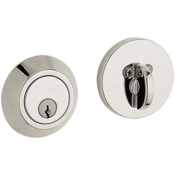 Baldwin Estate 8241 Contemporary Deadbolt in Lifetime Polished Nickel finish