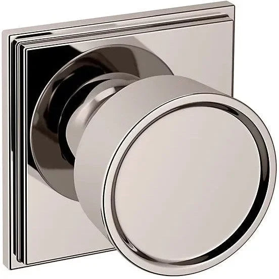 Baldwin Estate K007 Hollywood Hills Half Dummy Knob with R050 Rosette in Lifetime Polished Nickel finish