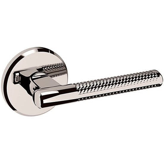 Baldwin Estate L015 Right Handed Half Dummy Lever with R016 Rosette in Lifetime Polished Nickel finish