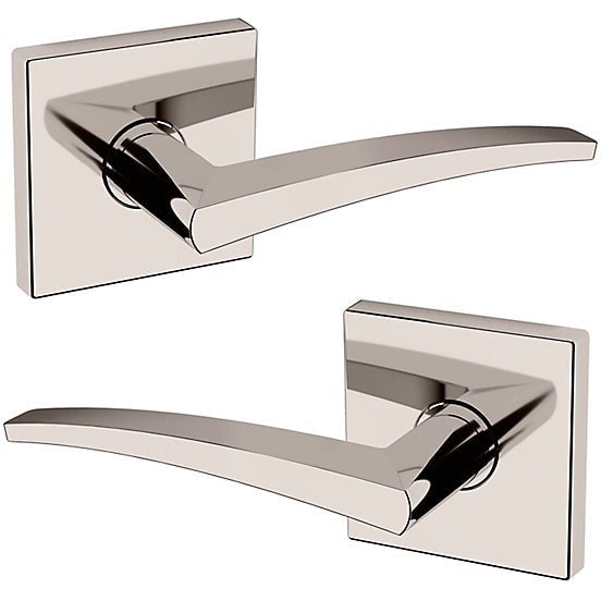 Baldwin Estate L022 Passage Lever with R017 Rosette in Lifetime Polished Nickel finish