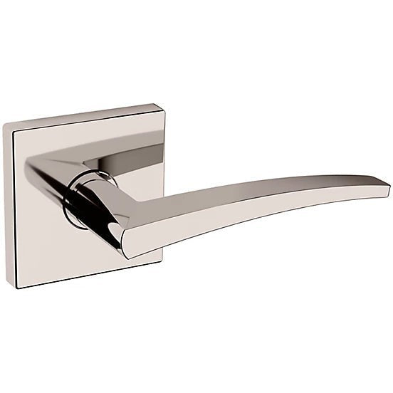 Baldwin Estate L022 Right Handed Half Dummy Lever with R017 Rosette in Lifetime Polished Nickel finish