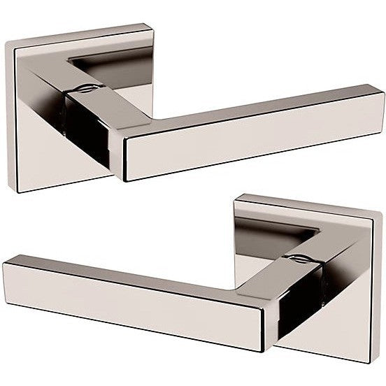 Baldwin Estate L023 Passage Lever with R017 Rosette in Lifetime Polished Nickel finish