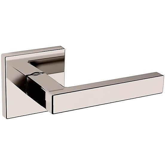 Baldwin Estate L023 Right Handed Half Dummy Lever with R017 Rosette in Lifetime Polished Nickel finish