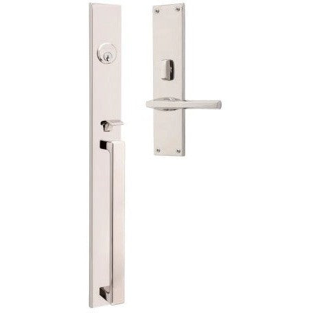 Baldwin Estate Minneapolis 20" Entrance Handleset Trim with Interior 5162 Lever in Lifetime Polished Nickel finish