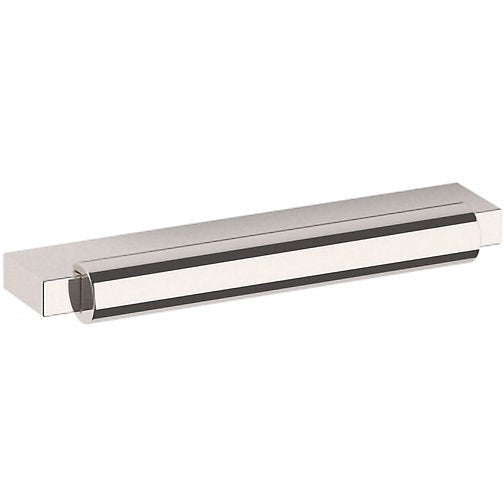Baldwin Estate Modern Pull, 4" Center-to Center in Lifetime Polished Nickel finish