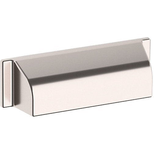 Baldwin Estate Transitional Cup Pull 4" in Lifetime Polished Nickel finish