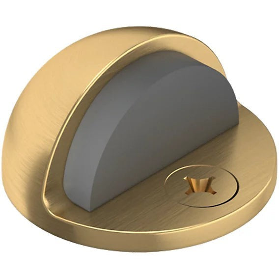 Baldwin Estate 4000 Half Dome Door Bumper - 1" Height in Lifetime Satin Brass finish