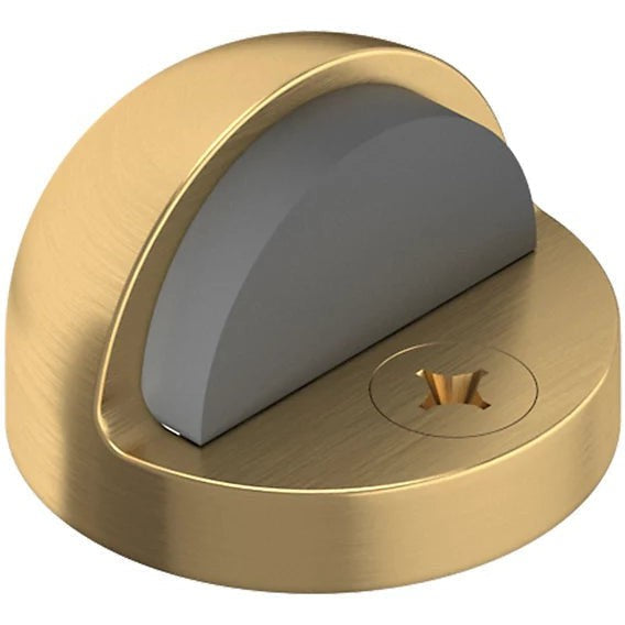 Baldwin Estate 4005 Half Dome Door Bumper - 1.25" Height in Lifetime Satin Brass finish