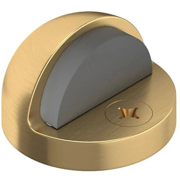 Baldwin Estate 4010 Half Dome Door Bumper - 1.375" Height in Lifetime Satin Brass finish