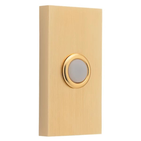 Baldwin Estate 4863 Contemporary Bell Button in Lifetime Satin Brass finish