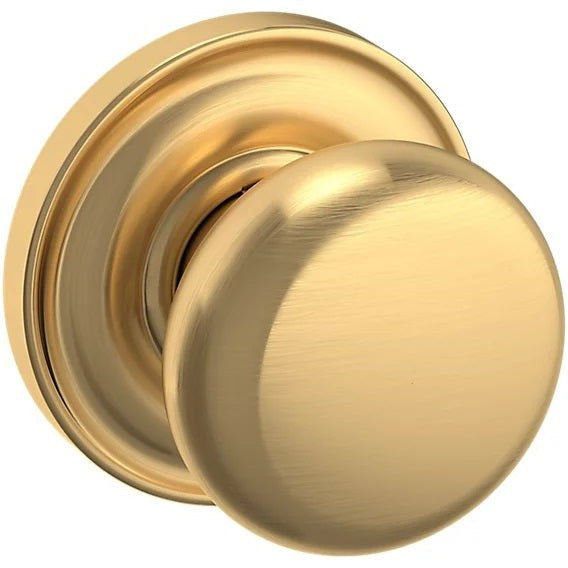 Baldwin Estate 5015 Half Dummy Knob with 5048 Rosette in Lifetime Satin Brass finish