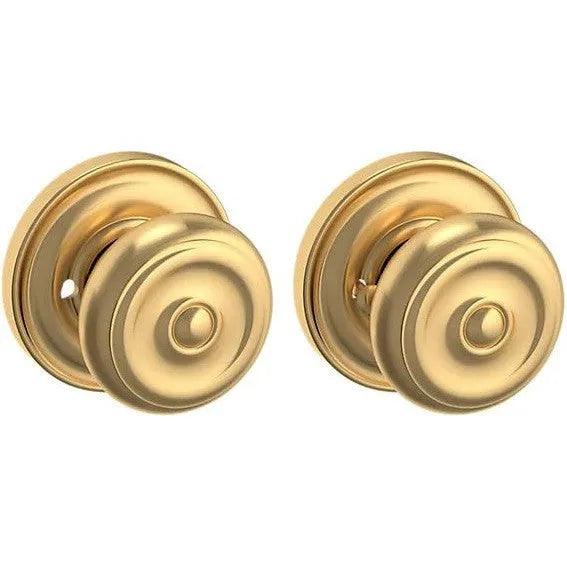 Baldwin Estate 5020 Privacy Knob with 5048 Rosette in Lifetime Satin Brass finish