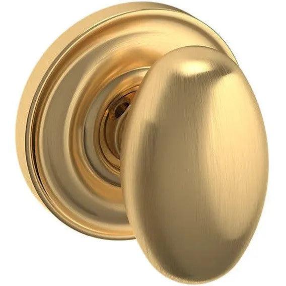 Baldwin Estate 5025 Half Dummy Knob with 5048 Rosette in Lifetime Satin Brass finish