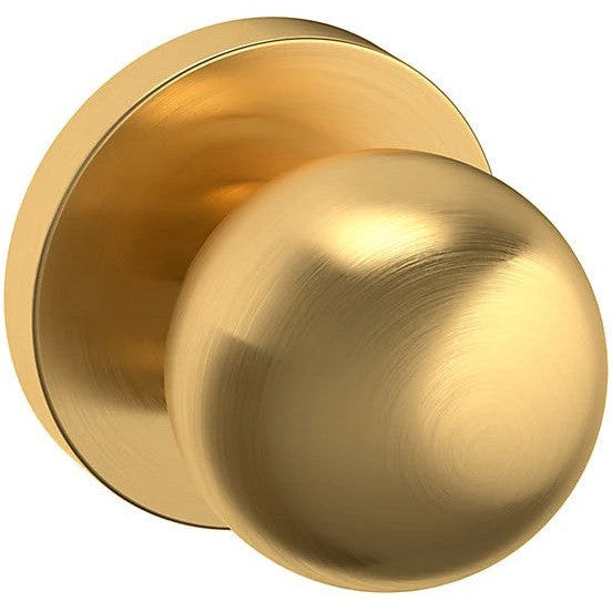 Baldwin Estate 5041 Half Dummy Knob with 5046 Rosette in Lifetime Satin Brass finish