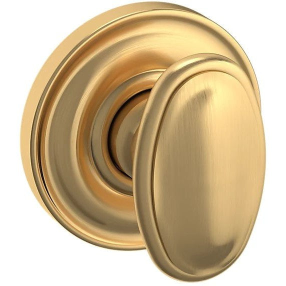 Baldwin Estate 5057 Half Dummy Knob with 5048 Rosette in Lifetime Satin Brass finish