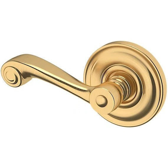 Baldwin Estate 5103 Left Handed Half Dummy Lever with 5048 Rosette in Lifetime Satin Brass finish