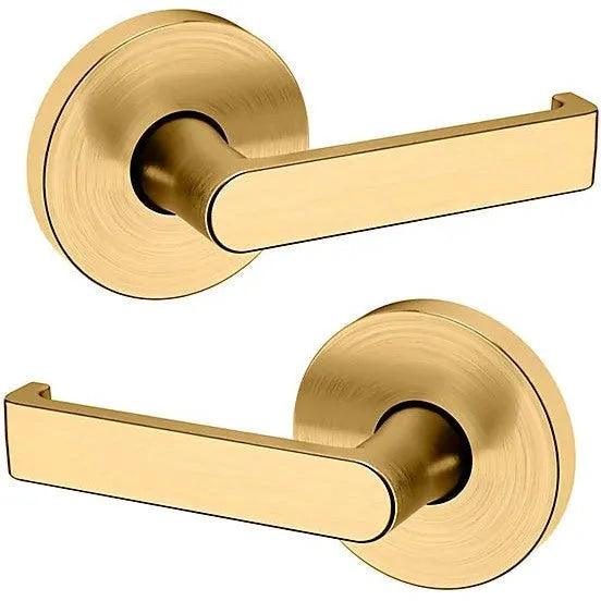 Baldwin Estate 5105 Full Dummy Lever with 5046 Rosette in Lifetime Satin Brass finish