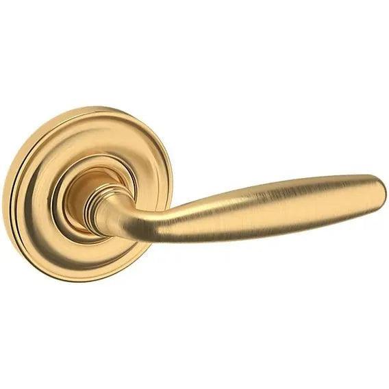 Baldwin Estate 5106 Right Handed Half Dummy Lever with 5048 Rosette in Lifetime Satin Brass finish