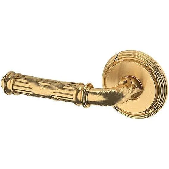 Baldwin Estate 5122 Left Handed Half Dummy Lever with 5022 Rosette in Lifetime Satin Brass finish