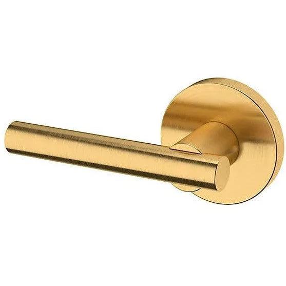 Baldwin Estate 5137 Left Handed Half Dummy Lever with 5046 Rosette in Lifetime Satin Brass finish