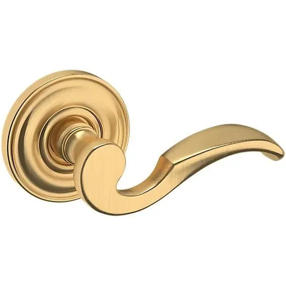 Baldwin Estate 5152 Right Handed Half Dummy Lever with 5017 Rosette in Lifetime Satin Brass finish