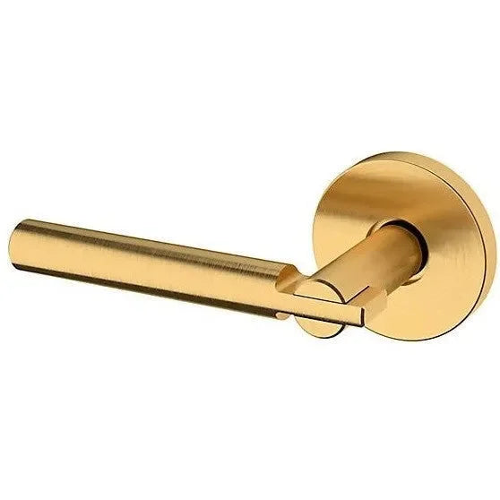 Baldwin Estate 5161 Left Handed Half Dummy Lever with 5046 Rosette in Lifetime Satin Brass finish