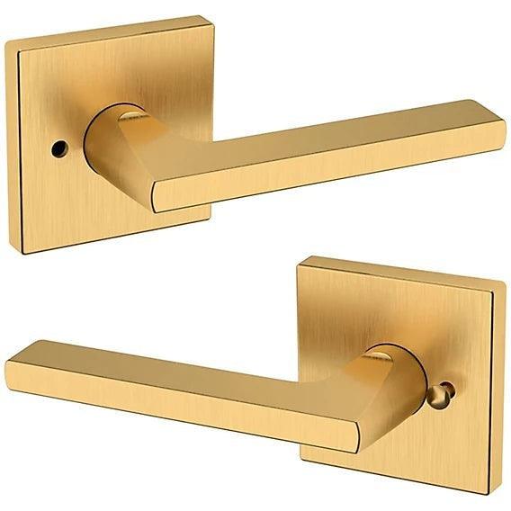 Baldwin Estate 5162 Privacy Lever with R017 Rosette in Lifetime Satin Brass finish