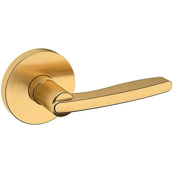 Baldwin Estate 5164 Right Handed Half Dummy Lever with 5046 Rosette in Lifetime Satin Brass finish