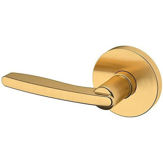 Baldwin Estate 5164 Left Handed Half Dummy Lever with 5046 Rosette in Lifetime Satin Brass finish