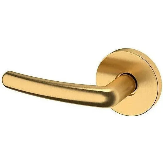 Baldwin Estate 5165 Left Handed Half Dummy Lever with 5046 Rosette in Lifetime Satin Brass finish