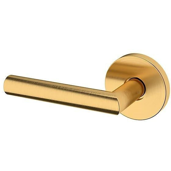 Baldwin Estate 5173 Left Handed Half Dummy Lever with 5046 Rosette in Lifetime Satin Brass finish