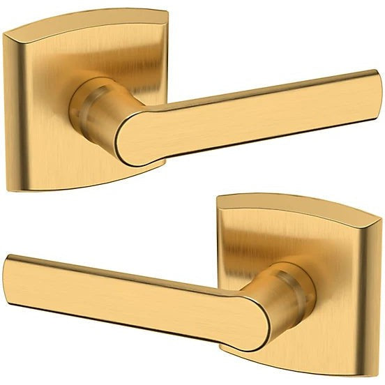 Baldwin Estate 5485V Passage Lever with R026 Rosette in Lifetime Satin Brass finish