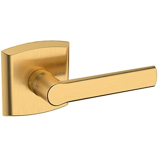 Baldwin Estate 5485V Right Handed Half Dummy Lever with R026 Rosette in Lifetime Satin Brass finish