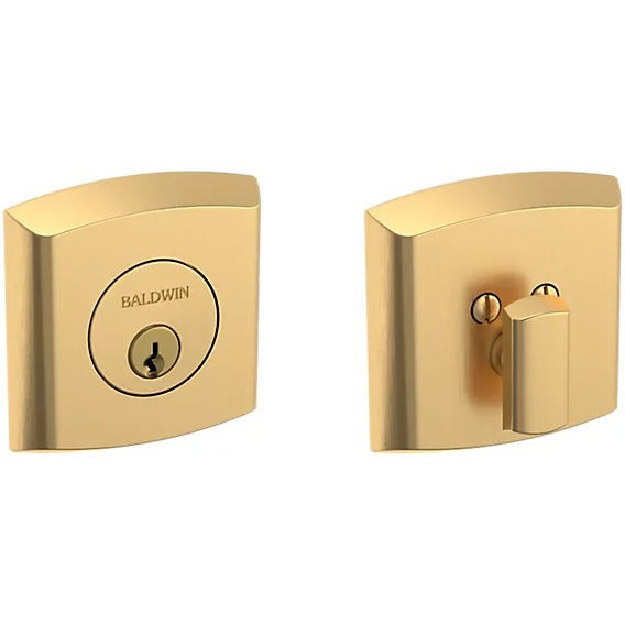 Baldwin Estate 8285 Soho Deadbolt in Lifetime Satin Brass finish