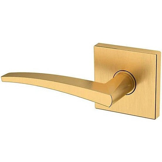 Baldwin Estate L022 Left Handed Half Dummy Lever with R017 Rosette in Lifetime Satin Brass finish