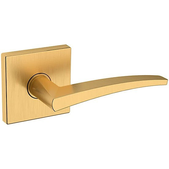 Baldwin Estate L022 Right Handed Half Dummy Lever with R017 Rosette in Lifetime Satin Brass finish