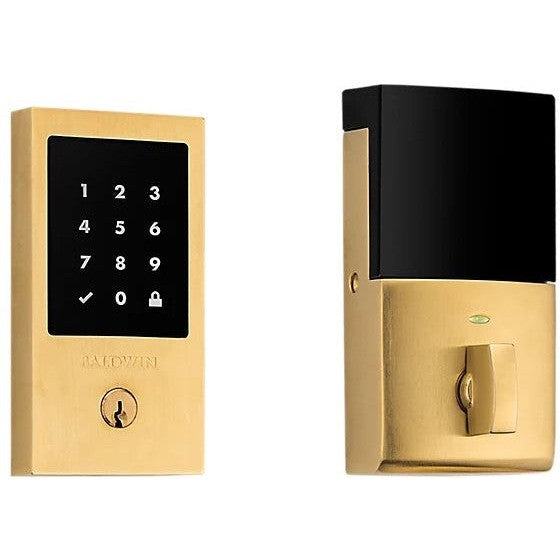 Baldwin Estate Minneapolis Touchscreen Standalone Deadbolt in Lifetime Satin Brass finish