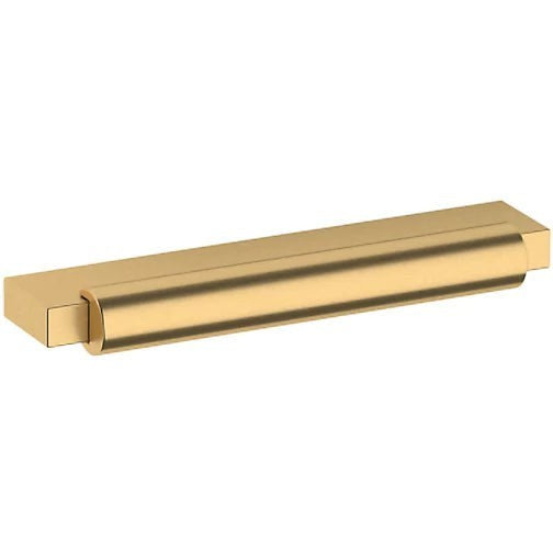 Baldwin Estate Modern Pull, 4" Center-to Center in Lifetime Satin Brass finish