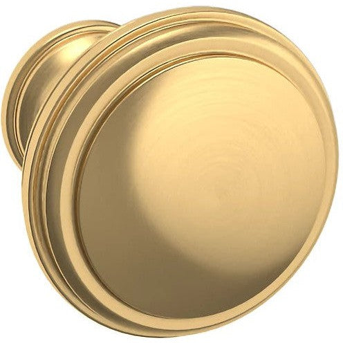 Baldwin Estate Severin Fayerman C Knob 1.32" in Lifetime Satin Brass finish