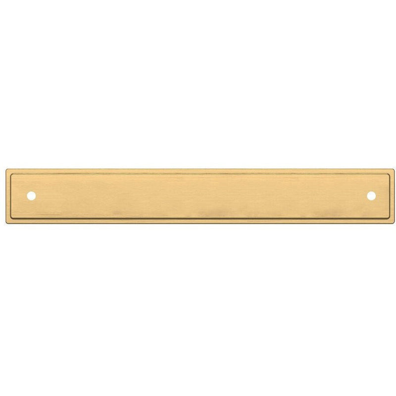 Baldwin Estate Transitional Back Plate 6" in Lifetime Satin Brass finish