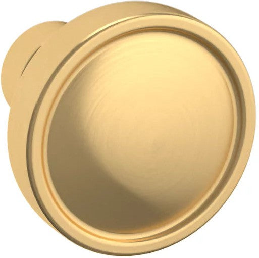 Baldwin Estate Tulip Knob 1.25" in Lifetime Satin Brass finish