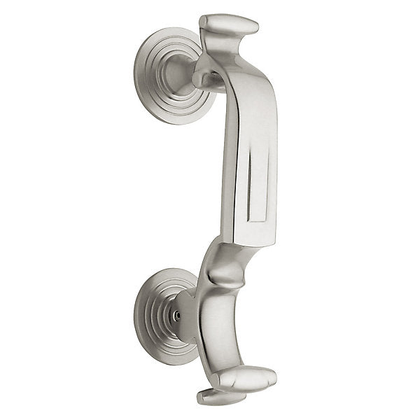 Baldwin Estate 0113 "S" Door Knocker in Lifetime Satin Nickel finish