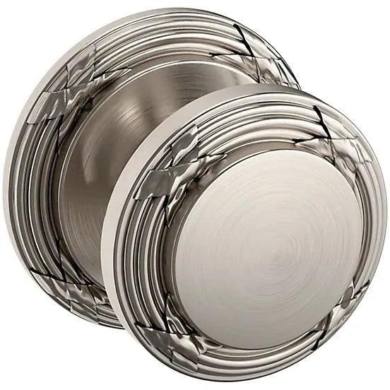 Baldwin Estate 5013 Half Dummy Knob with 5021 Rosette in Lifetime Satin Nickel finish