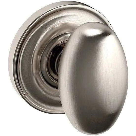 Baldwin Estate 5025 Half Dummy Knob with 5048 Rosette in Lifetime Satin Nickel finish