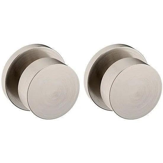 Baldwin Estate 5055 Passage Knob with 5046 Rosette in Lifetime Satin Nickel finish