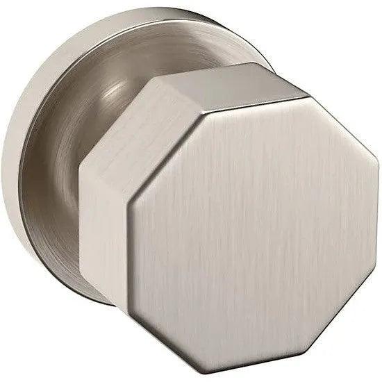 Baldwin Estate 5073 Half Dummy Knob with 5046 Rosette in Lifetime Satin Nickel finish